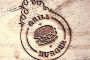 Визуализация логотипа для нанесения на деревянные доски