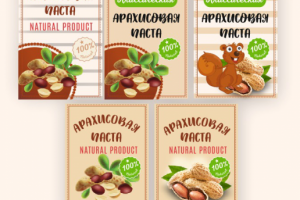 Этикетки для арахисовой пасты