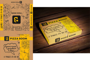 Коробка для пиццы "Pizza boom"