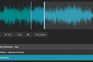Проигрыватель waveform (форма волны) mp3 с плейлистом на HTML5