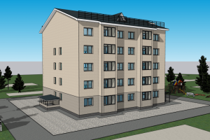 Скетч экстерьера жилого дома по ТЗ.