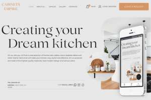 Сайт для компании "Cabinets empire"