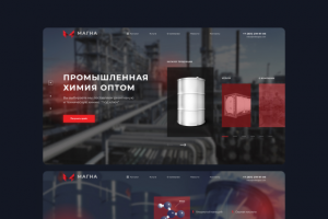 Дизайн сайта для компании Магна