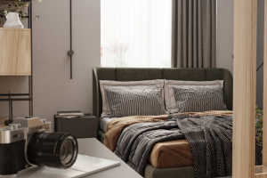 Спальня совмещенная с рабочим пространством