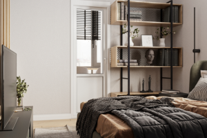 Спальня в стиле лофт