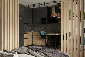 Дизайн студии 48 м2