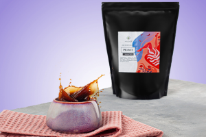 Ретушь линейки кофе