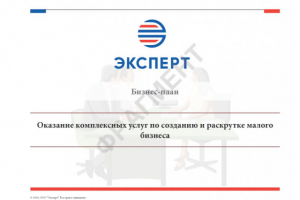 Бизнес-план в виде презентации