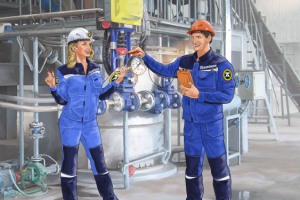 Апрель. Иллюстрация для календаря."Тольяттиазот".