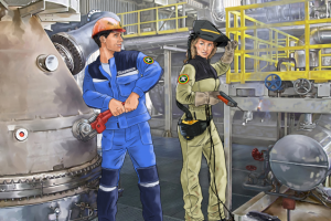 Сентябрь. Иллюстрация для календаря."Тольяттиазот".