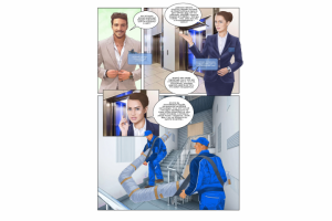 Комикс для строительной компании.