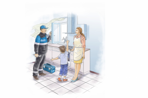 Иллюстрация для календаря компании "Газпром".