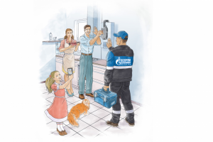 Иллюстрация для календаря компании "Газпром".