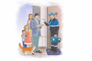 Иллюстрация для календаря компании "Газпром".