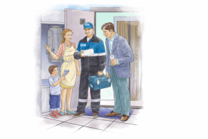 Иллюстрация для календаря компании "Газпром".