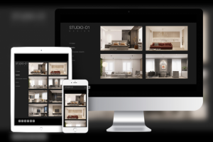 Сайт-портфолио для Студии дизайна интерьеров STUDIO-01