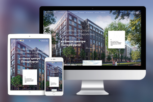 ЖК Малоохтинский68 в СПБ (9 макетов + моб) (cms Joomla)