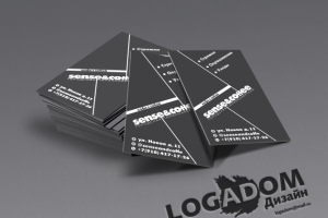 визитка в швейцарском стиле