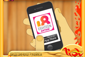 ВИДЕОИНФОГРАФИКА для мобильного приложения "EIGHTEEN DATING"