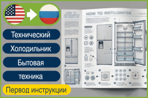 EN>RU Перевод инструкции к холодильнику PDF