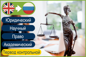 EN>RU Юридический перевод академических материалов