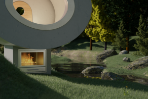 Визуализация интерьера и экстерьера Бани-капсулы