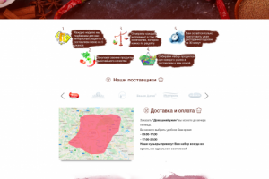 Дизайн сайта по доставке ужинов