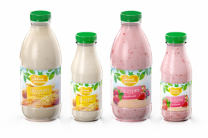 Бутылки. Добрый молочник. Йогурт