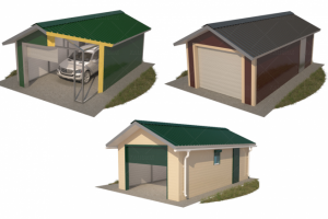 Гаражи из сандвич-панелей.