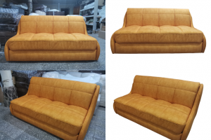 Диваны оранжевые на белый фон