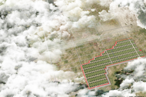 План коттеджного посёлка. Фон для сайта.