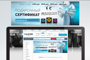 Баннер на сайт dj-store.ru