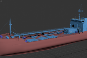 танкер (чисто модель без текстур)