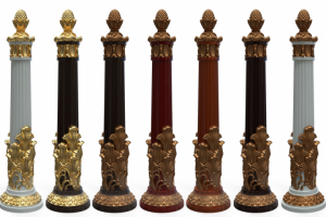 моделирование столбов с лепниной