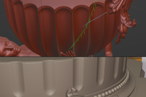 Фигурные элементы вазы