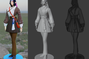 Модель из игры под цветную 3Д печать