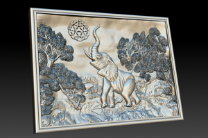 барельеф Слон