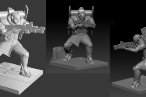 модель солдата по эскизам