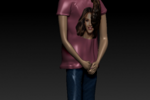 фигурка девочки для 3Д печати