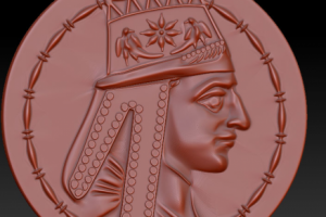 модель старинной медали