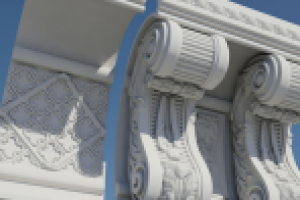 Моделирование карниза для 3Д печати и создания форм отливки