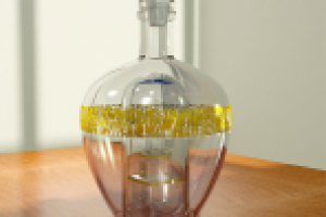 Визуализация сувенирной бутылки