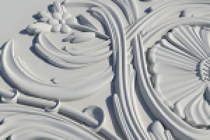 Модель элементов лепнины для 3Д резки