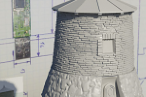 Модель башни-корпуса флэшки для 3Д печати