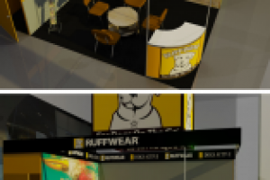 визуализация стенда товаров для собак