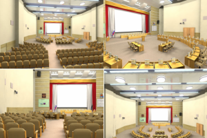 моделирование и визуализация зала