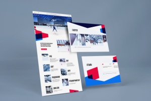 Дизайн лендинга Ледовый комплекс Луч