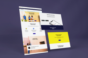 Дизайн лендинга для Handshake