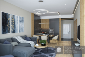 Номер апарт-отеля в современном стиле