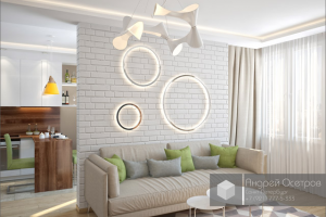 Светлая квартира-студия